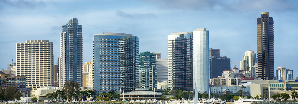 San Diego skyline across the bay