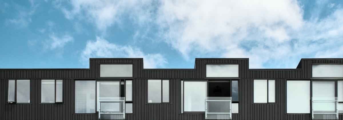 Modern apartment building