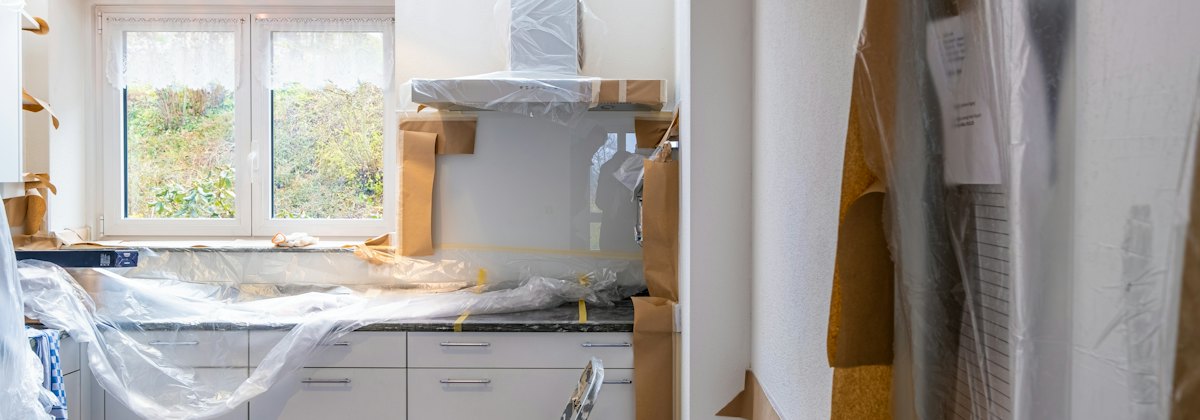 Kitchen renovation in progress