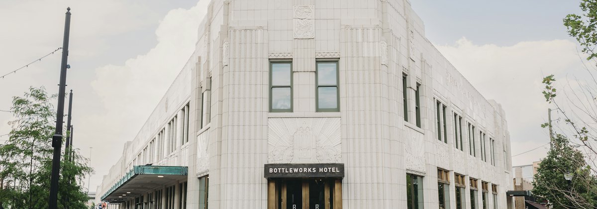Boutique hotel building exterior
