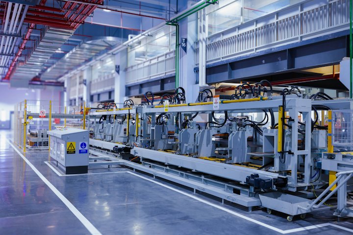 Modern manufacturing equipment