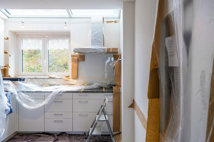 Kitchen renovation in progress